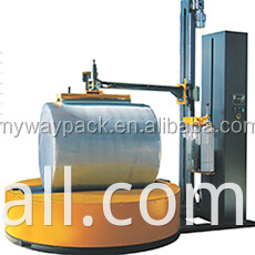 Automatic pallet stretch wrapping machines with PLC and CE can customized the turntable diameter 2000mm